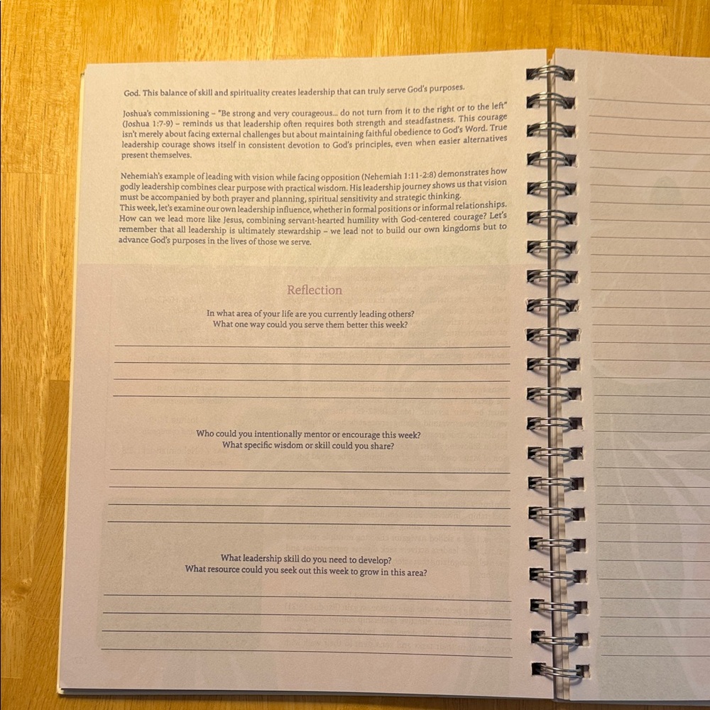 The Bible in a Year Spiral Notebook - Picture 4 of 4